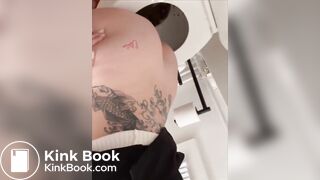 Sexy woman has diarrhea on return