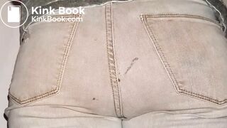 Sloppy Gray Jeans Poop