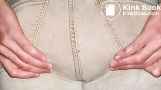 Sloppy Gray Jeans Poop