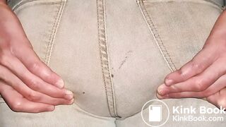 Sloppy Gray Jeans Poop