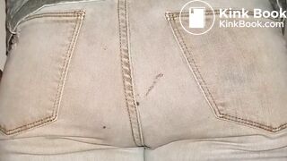 Sloppy Gray Jeans Poop