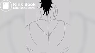 Big ass fart and shit on face animation