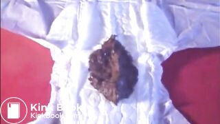 Hairy pussy GMILF takes a fat dump