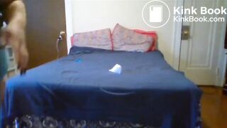 Bbw in blue plays in wide ass and shits