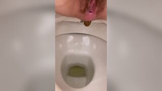 pooping in toilet - video 6