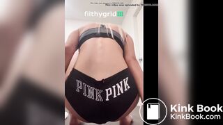 Blonde girl pooping panties