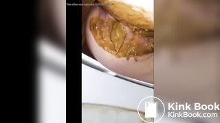 Shits a lot in toilet