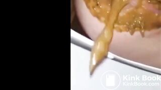 Shits a lot in toilet