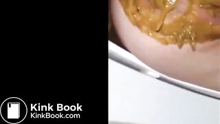 Shits a lot in toilet