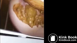 Shits a lot in toilet