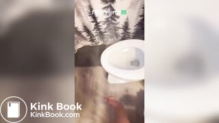 Hot blonde pooping part 2