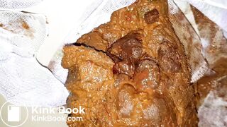 Big poop in thin panties