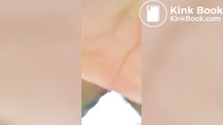 Beautiful Brazilian shows us her ass juice while she sh