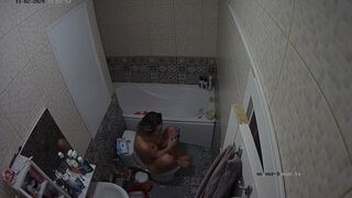 woman shitting in a fantastic position
