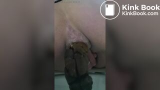 Hard Turd Gapes Her Ass Good