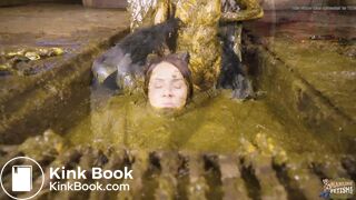 Devilish Seduction - lesbian masturbating in cowshit