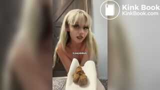 One of my favorite scat girl again hot shitting