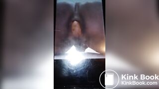 Black ebony shares her poop from a different device 2