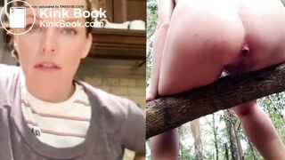 Cute milf shits in the forest (Collage Edit)