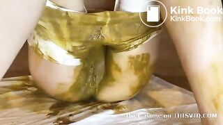 Huge pantypoop and smear
