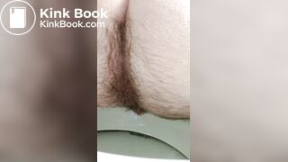 FTM Amateur Makes Juicy Bubbles With Hairy Asshole