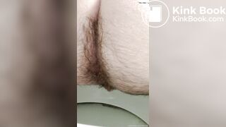FTM Amateur Makes Juicy Bubbles With Hairy Asshole