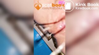 three thick nasty toilet POV shits on festival