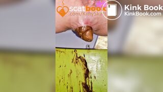 three thick nasty toilet POV shits on festival