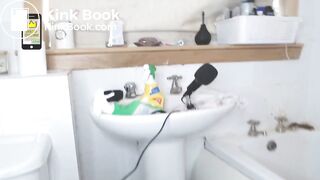 pretty red head girl has enema