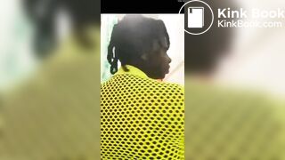 Jamaican ghetto girl pooping