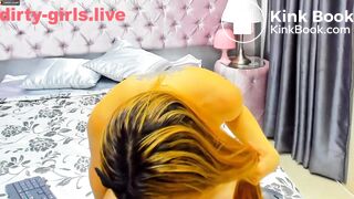 Petite teen scat and piss all over the room