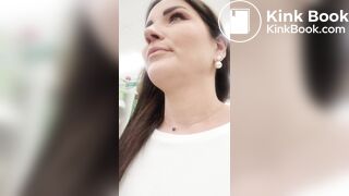 Scat Girl making public mess