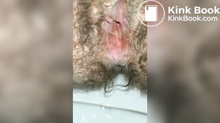 Pushing Out A Thick Turd