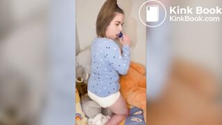 JB piss & shits in a diaper and masturbates while in it