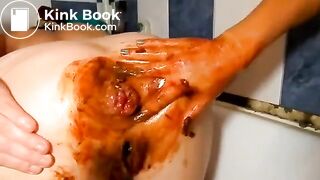 Hardcore anal scat fisting