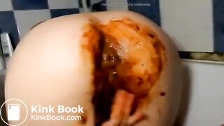 Hardcore anal scat fisting