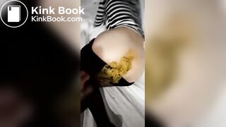 Drunk girl shits herself