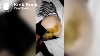 Drunk girl shits herself
