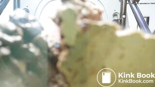 Girl takes a huge poop in your mouth and talks dirty.