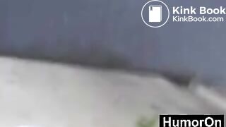 Girl Shitting on Phone Boot Dog Sniff it