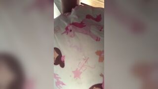 Girlfriend diaper messing :3