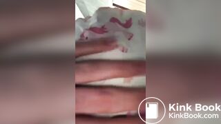 Girlfriend diaper messing :3