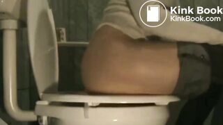 Girl has diarrhea on toilet - video 13
