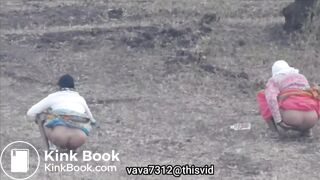 Two Indian aunty shitting