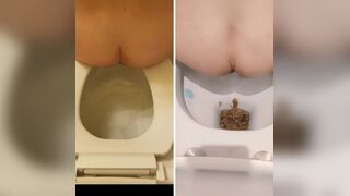 Mom and aunt spy in the bathroom