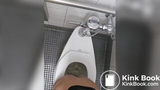 Girl pooping and farting on public toilet - video 2