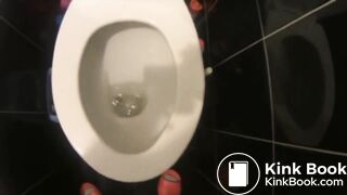 Girl shits twice on toilet - video 2