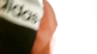 Public toilet poop hottie
