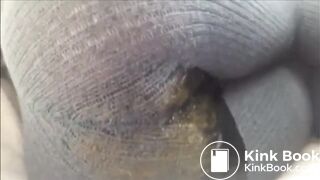 Knitted body suit poop