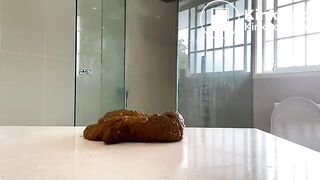 Poo in the bathroom..